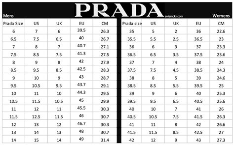 prada women's clothing size chart